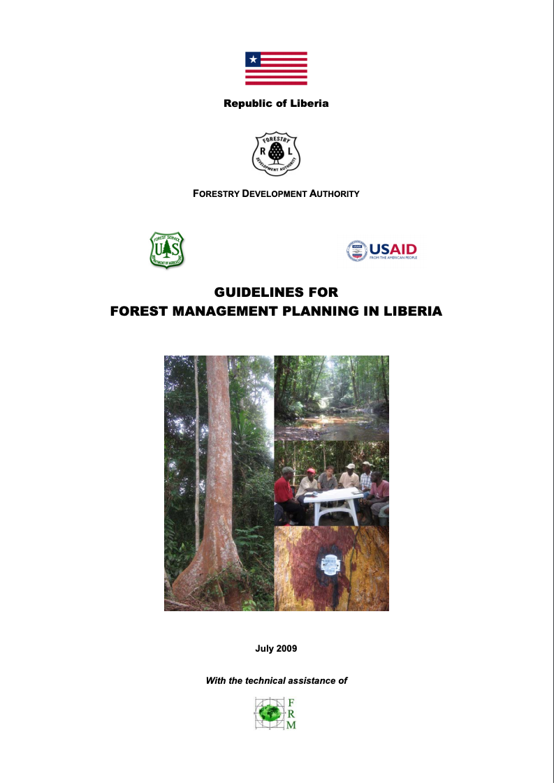 Guidelines for Forestry Management Planning in Liberia